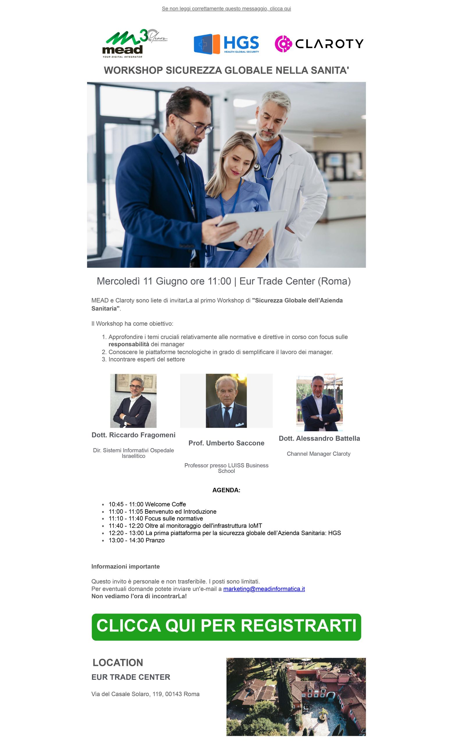 Invito Workshop Eur Trade Center 11 Giugno